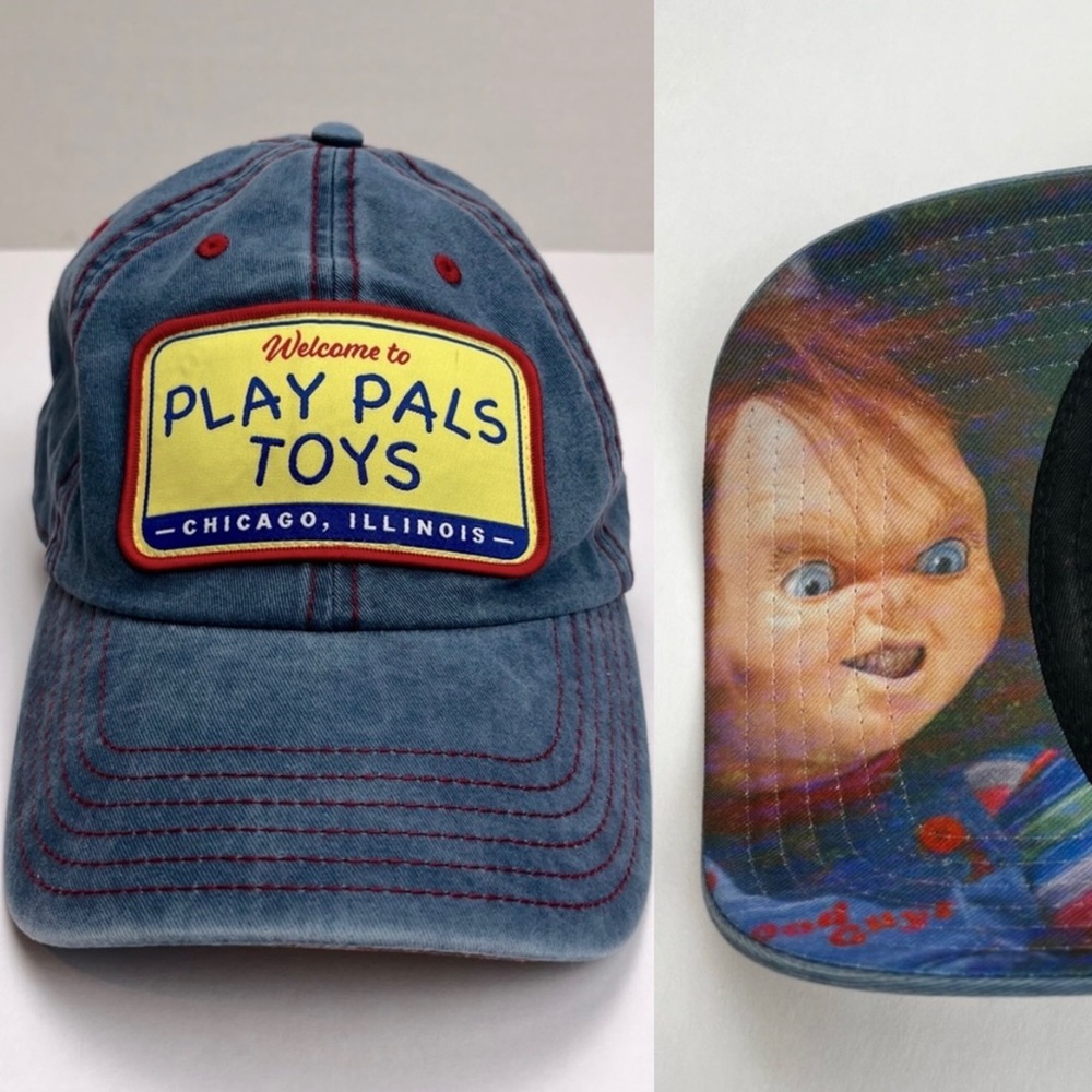 Chucky Seed of Chucky Hat Welcome to Play Pals Toys Chicago Illinois Horror Doll